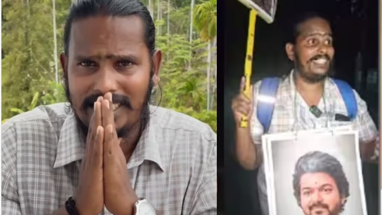 'കോഴിയും കുമ്പളങ്ങയും തരാന്ന്', ‍ഞാൻ ജീവിച്ചോട്ടെ; തൊഴു കൈകളുമായി വിജയ് ആരാധകൻ ഉണ്ണിക്കണ്ണൻ