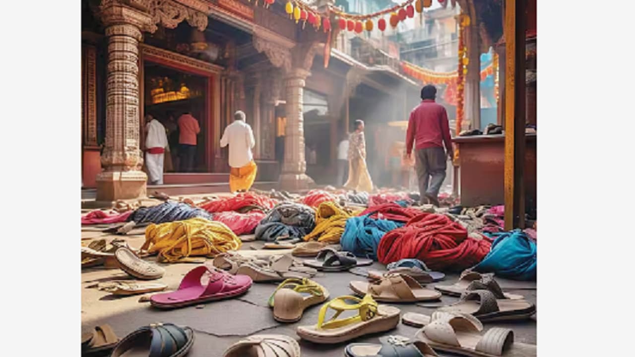 ಅಯೋಧ್ಯೆಯಲ್ಲಿ ಇದೀಗ ಹೊಸ ಸಮಸ್ಯೆ: ಜೆಸಿಬಿಗಳ ಬಳಸಿ ಪಾದರಕ್ಷೆ ವಿಲೇವಾರಿ