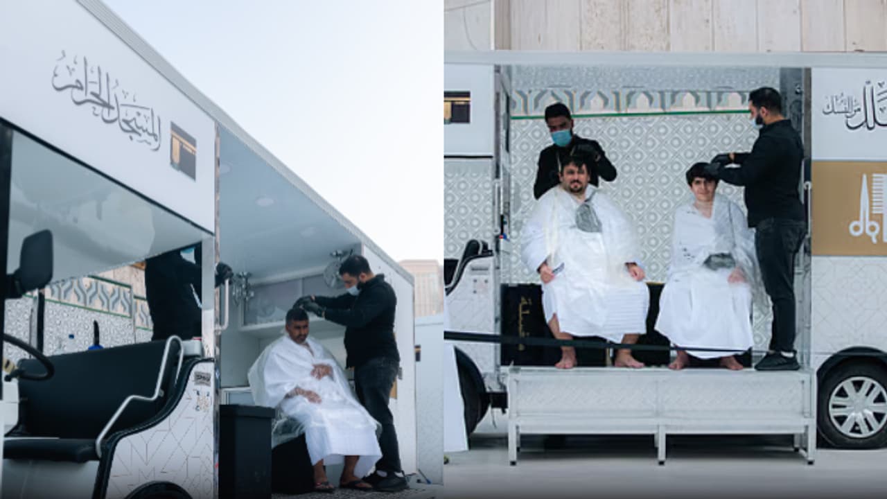 ഉംറ തീർഥാടകർക്ക് മുടി മുറിക്കാൻ മക്ക ഹറമിൽ മൊബൈൽ ബാർബർ ഷോപ്പുകൾ