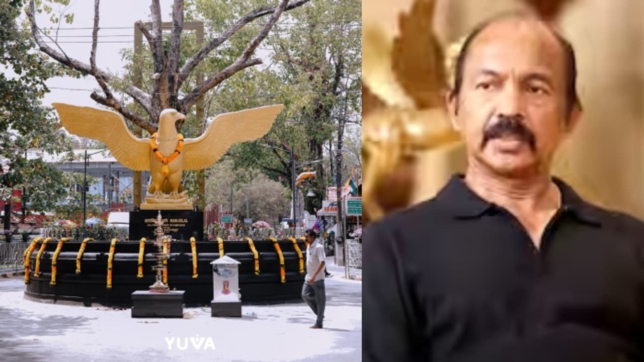 5 വർഷം കൊണ്ട് വമ്പൻ ഹിറ്റുകൾ; ഗുരുവായൂരപ്പന് മഞ്ജുളാൽ തറയും ഗരുഡ ശില്പവും സമർപ്പിച്ച് വേണു കുന്നപ്പള്ളി