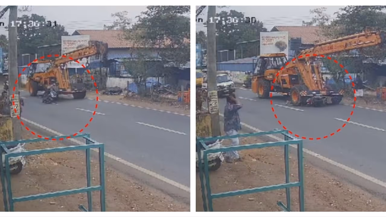 ഓടിക്കൊണ്ടിരുന്ന ക്രെയിനിനെ മറികടക്കാൻ ശ്രമം: പെരുമ്പാവൂരിൽ സ്കൂട്ടർ യാത്രികരായ ദമ്പതികൾക്ക് ​ഗുരുതര പരിക്ക്