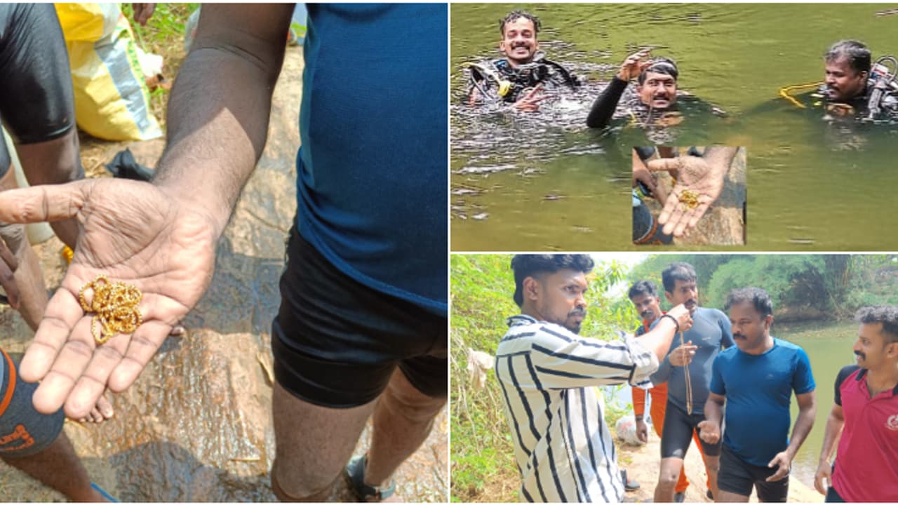 യുവാവിന്റെ മാല നദിയിൽ പോയി, ഒഴുക്കും പാറക്കൂട്ടവും വെല്ലുവിളിയായിട്ടും മുങ്ങിയെടുത്ത് ഫയർഫോഴ്സ് സ്കൂബാ ടീം യുവാവിന്റെ മാല നദിയിൽ പോയി, ഒഴുക്കും പാറക്കൂട്ടവും വെല്ലുവിളിയായിട്ടും മുങ്ങിയെടുത്ത് ഫയർഫോഴ്സ് സ്കൂബാ ടീം