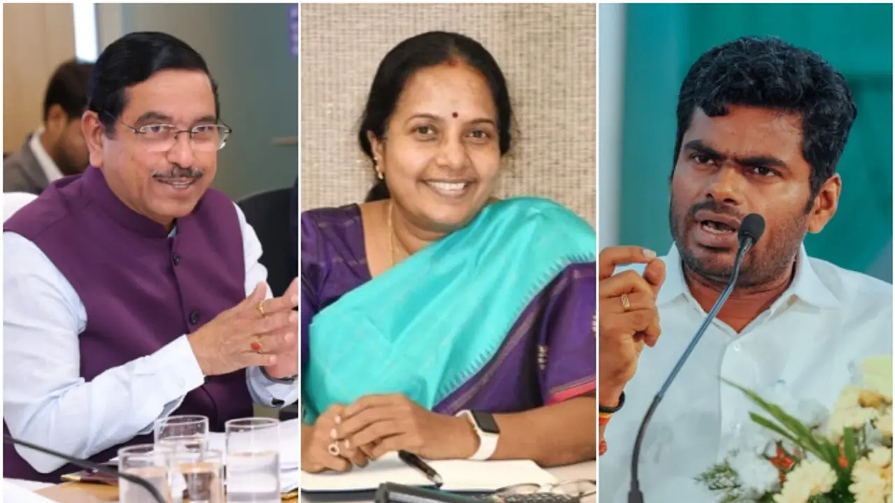  ಬಿಜೆಪಿ ರಾಷ್ಟ್ರೀಯ ಅಧ್ಯಕ್ಷ ರೇಸ್‌ನಲ್ಲಿ ಪ್ರಹ್ಲಾದ್‌ ಜೋಶಿ, ವನತಿ ಶ್ರೀನಿವಾಸನ್‌! ಅಣ್ಣಾಮಲೈ ಕೇಂದ್ರ ಸಚಿವ? 