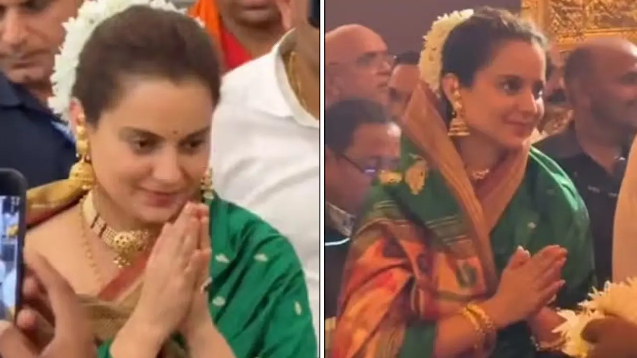 Watch: Kangana Ranaut visits Sri Hosa Marigudi Temple, seeks blessing from Goddess Mariamma