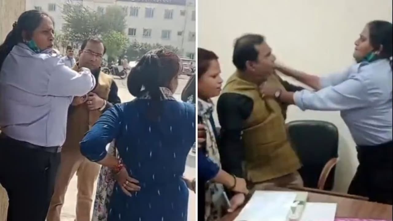 Nursing officer slapped, dragged by female staff at Rajasthan hospital for 'inappropriate behaviour' (WATCH)