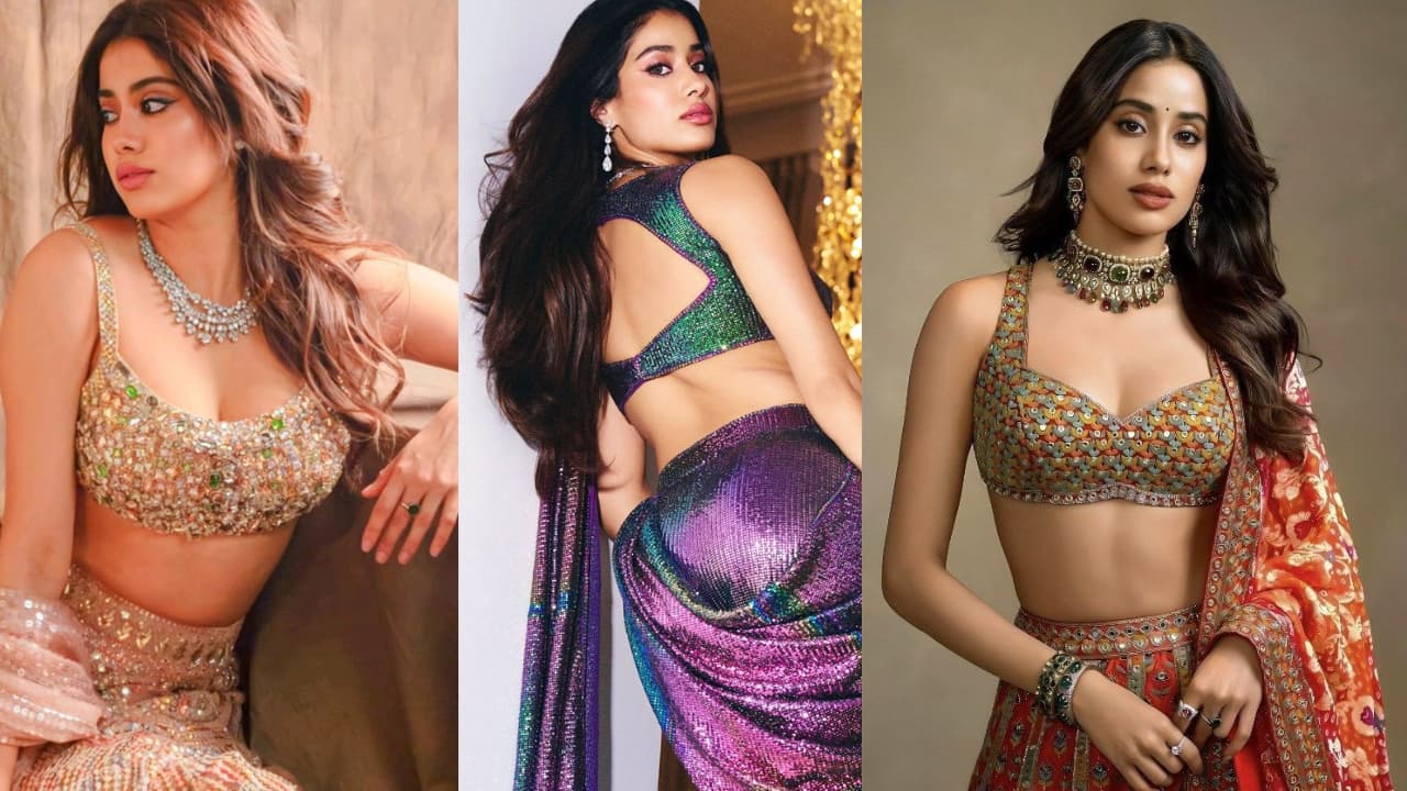 Janhvi Kapoor blouse designs Janhvi Kapoor blouse designs