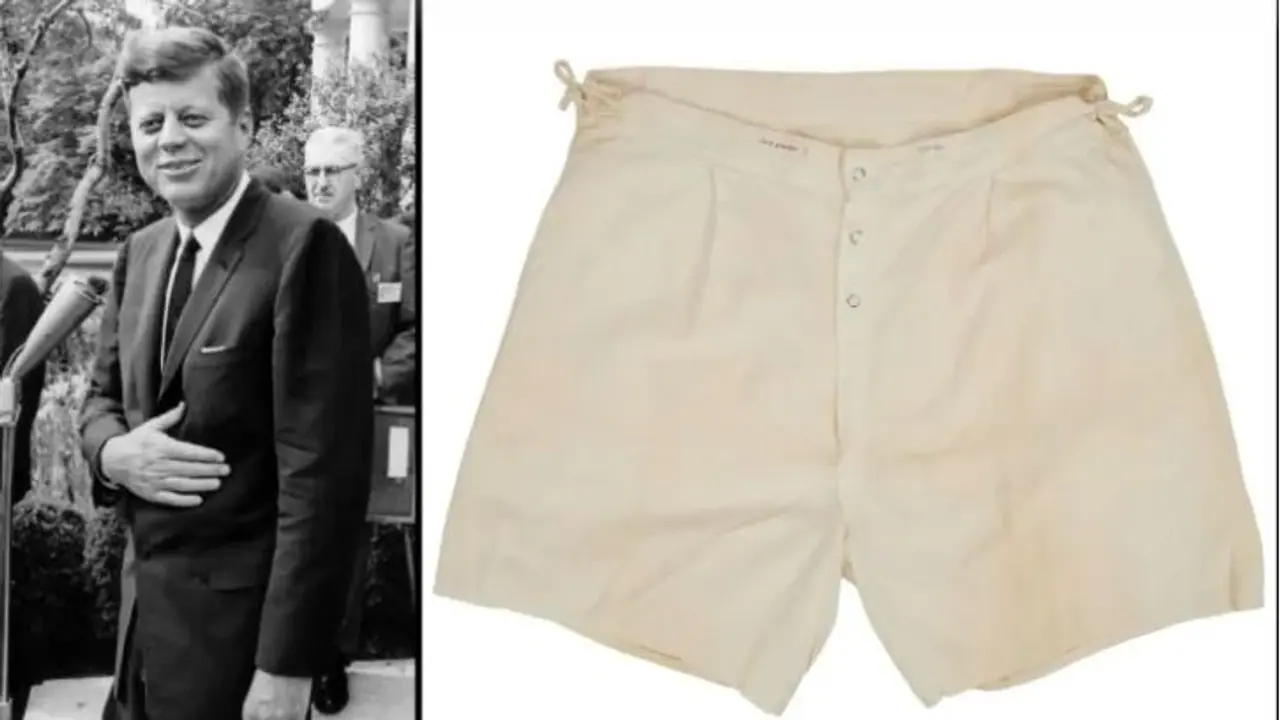 ಭಾರಿ ಮೊತ್ತಕ್ಕೆ ಸೇಲ್ ಆದ ಅಮೆರಿಕಾ ಮಾಜಿ ಅಧ್ಯಕ್ಷ ಜಾನ್ ಎಫ್ ಕೆನಡಿಯ ಚಡ್ಡಿ ಭಾರಿ ಮೊತ್ತಕ್ಕೆ ಸೇಲ್ ಆದ ಅಮೆರಿಕಾ ಮಾಜಿ ಅಧ್ಯಕ್ಷ ಜಾನ್ ಎಫ್ ಕೆನಡಿಯ ಚಡ್ಡಿ