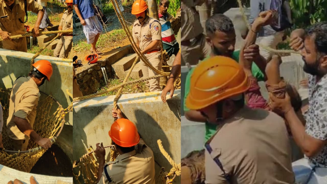 റാന്നിയിൽ കിണർ വൃത്തിയാക്കാനിറങ്ങി, ഓക്ജിസൻ കിട്ടിയില്ല, ചൂടും; 63 കാരൻ ബോധരഹിതനായി വീണു, രക്ഷകരായി ഫയർഫോഴ്സ്