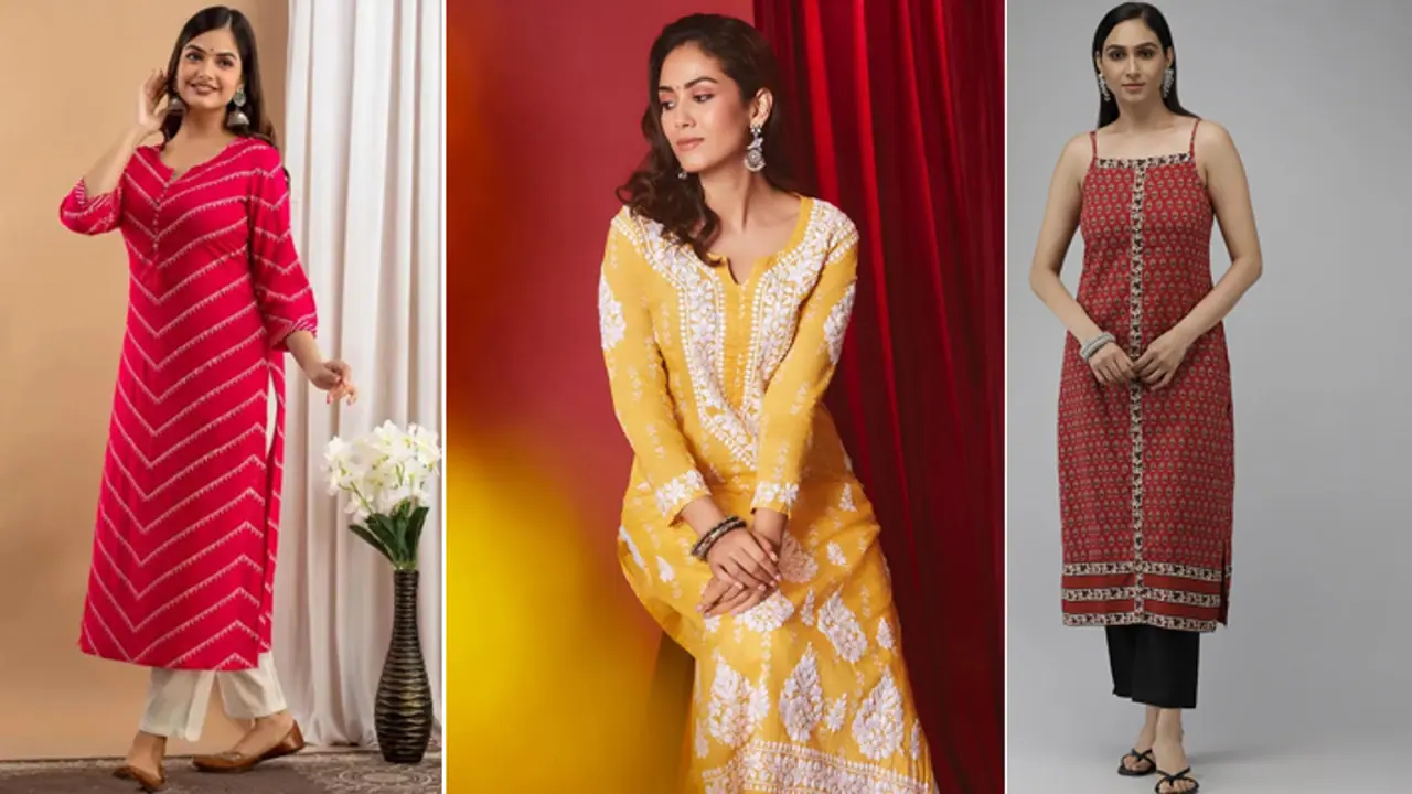 Straight Kurtis And Kurtas For office Girls under budget 300 Straight Kurtis And Kurtas For office Girls under budget 300