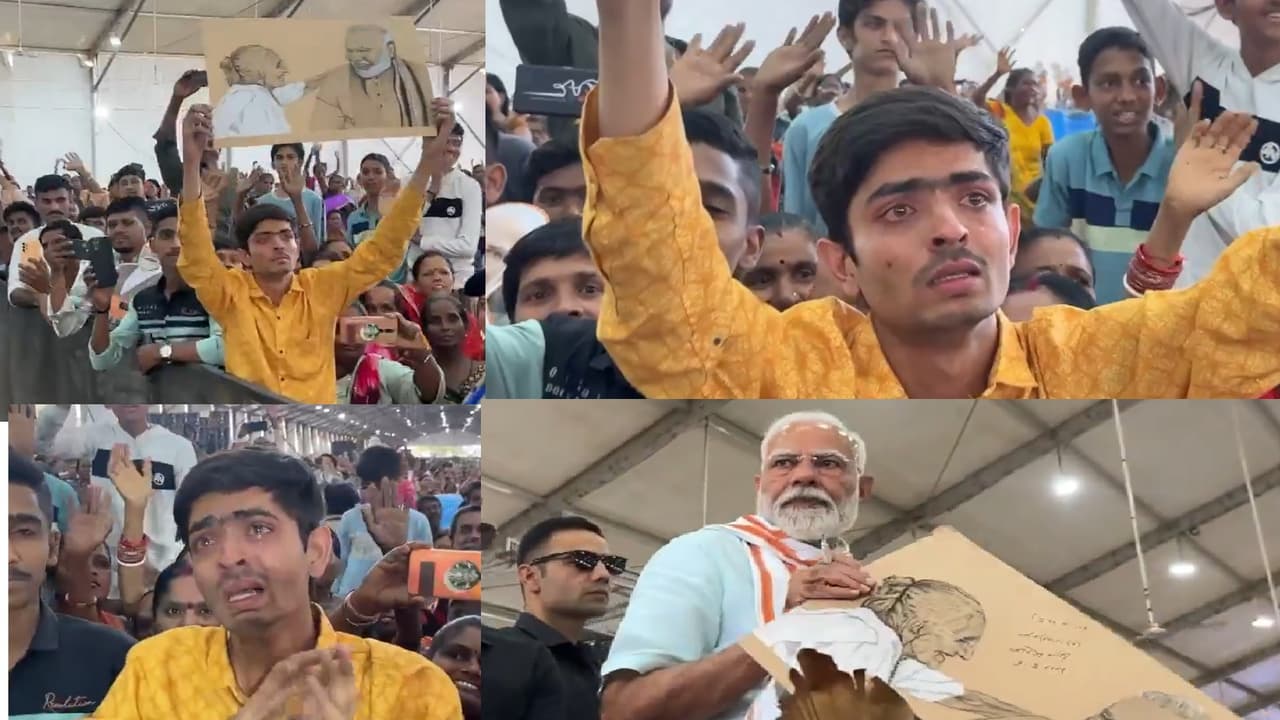 பிரதமர் மோடியின் மனதை வென்ற சிறுவன் ; சூரத்தில் நடந்த உணர்ச்சிப்பூர்வமான தருணம்!