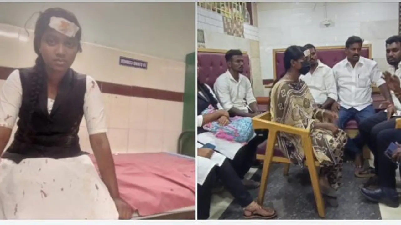 கஞ்சா விற்பனை தொடர்பாக போலீசிடம் புகார்.! சட்டக்கல்லூரி மாணவி மீது போதை கும்பல் கொலை வெறித் தாக்குதல்