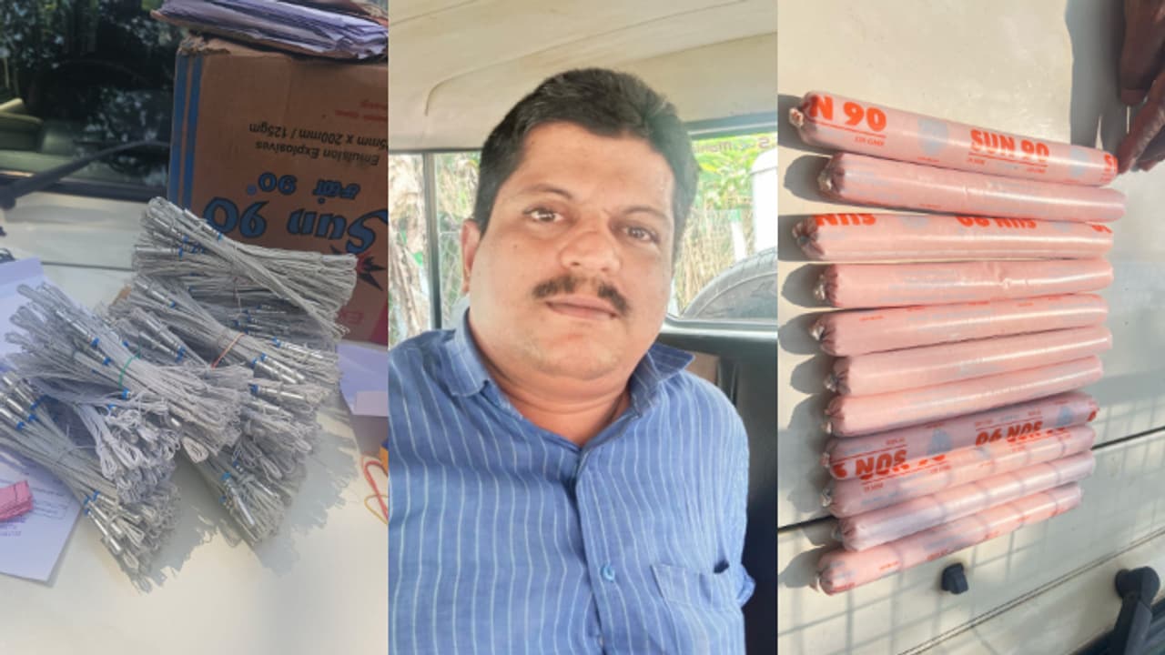  കർണാടകയില്‍ നിന്നും സ്ഫോടക വസ്തുക്കള്‍ എത്തിച്ച് വില്‍പ്പന നടത്തിയ പ്രതി പിടിയില്‍