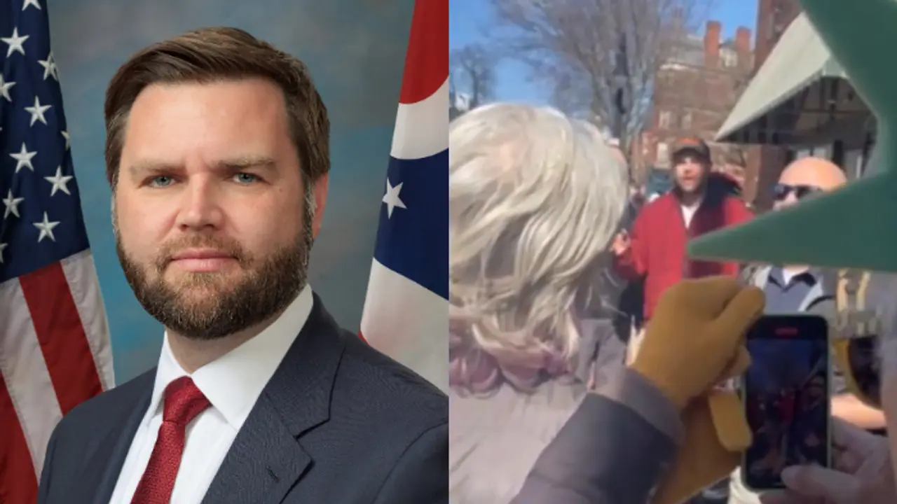 US VP Vance confronted by pro Ukraine protesters during walk with 3 year old daughter (WATCH) US VP Vance confronted by pro Ukraine protesters during walk with 3 year old daughter (WATCH)