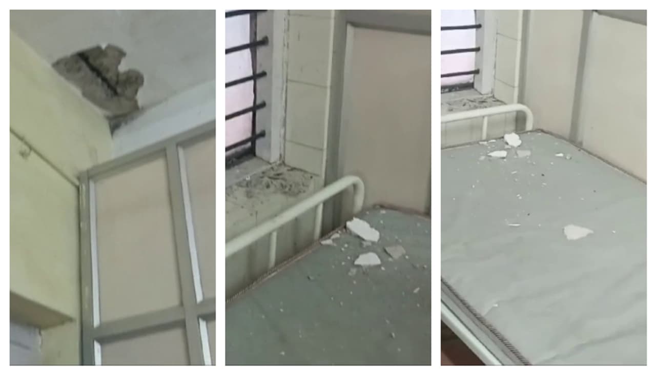 എറണാകുളം ജന.ആശുപത്രി കെട്ടിടത്തിന്‍റെ മേല്‍ക്കൂരയില്‍ നിന്ന് കോണ്‍ക്രീറ്റ് അടർന്നു വീണു; ആര്‍ക്കും പരിക്കില്ല