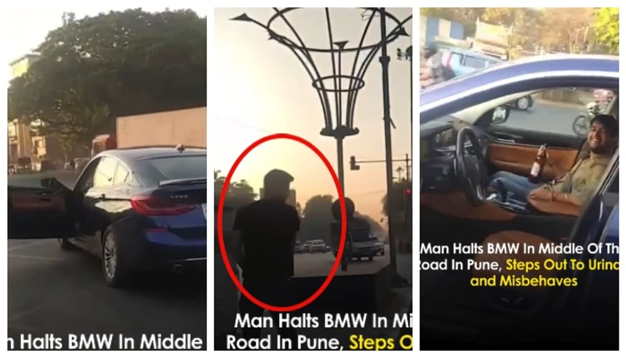 ഇന്ത്യയിൽ മാത്രം സംഭവിക്കുന്നത്; പൂനെയിലെ തിരക്കേറിയ റോഡിൽ ബിഎംഡബ്യു നിർത്തി മൂത്രമെഴിക്കുന്ന യുവാവ്, വീഡിയോ ഇന്ത്യയിൽ മാത്രം സംഭവിക്കുന്നത്; പൂനെയിലെ തിരക്കേറിയ റോഡിൽ ബിഎംഡബ്യു നിർത്തി മൂത്രമെഴിക്കുന്ന യുവാവ്, വീഡിയോ