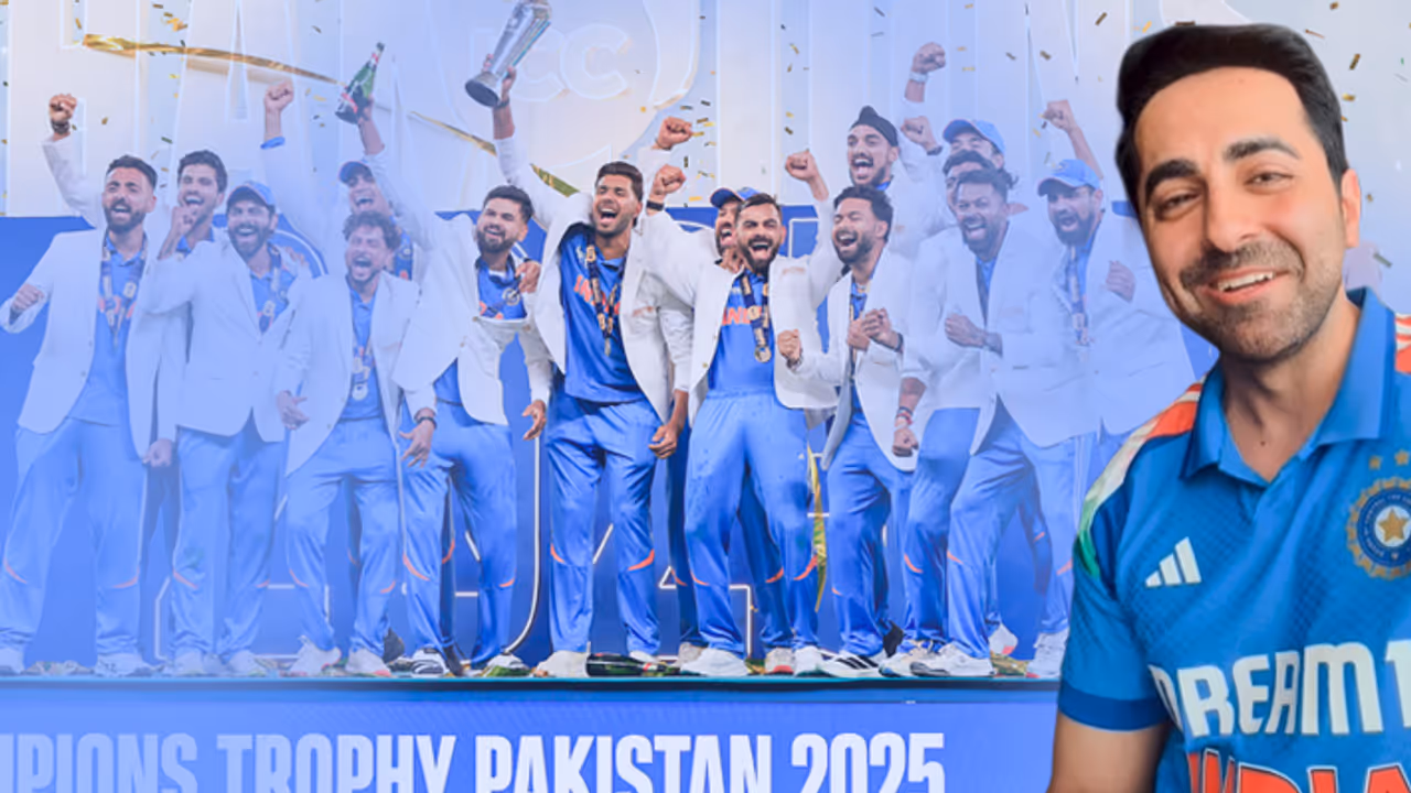 Ayushmann Khurrana poem on india win in champions trophy 2025