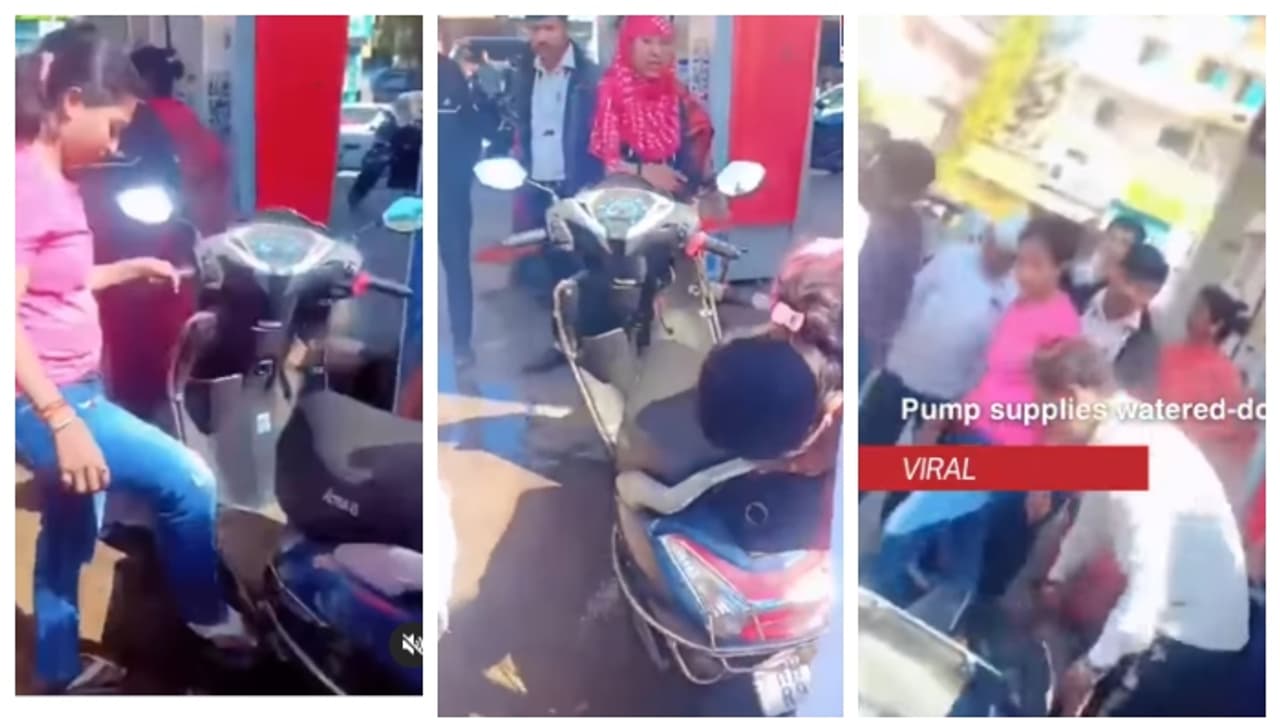 80 % വെള്ളം; പമ്പില് നിന്നും പെട്രോൾ അടിച്ച വണ്ടികളെല്ലാം പതിവഴിയില് കിടന്നു, വീഡിയോ വൈറല് 80 % വെള്ളം; പമ്പില് നിന്നും പെട്രോൾ അടിച്ച വണ്ടികളെല്ലാം പതിവഴിയില് കിടന്നു, വീഡിയോ വൈറല്