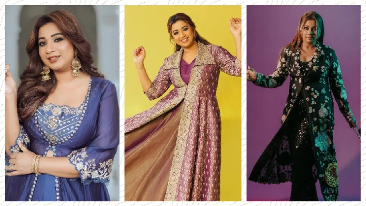 Shreya Ghoshal Birthday indo western dress Shreya Ghoshal Birthday indo western dress