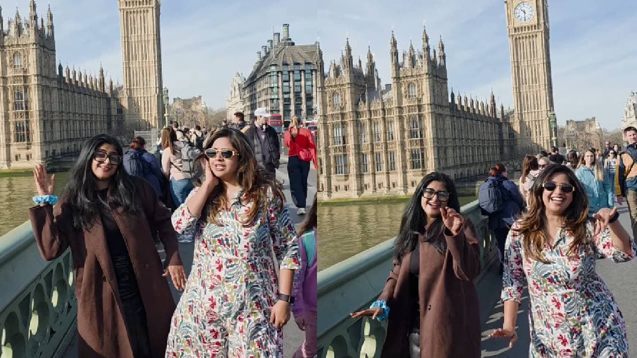 ಲಂಡನ್‌ನಲ್ಲಿ ಹೃದಯ ಅರಳಿ ನಲಿದಿದೆ ಅಂತ ಹಾಡ್ತಿರೋ ಆಂಕರ್ ಅನುಶ್ರೀ, ಪಕ್ಕದಲ್ಲಿರೋರು ಯಾರು?