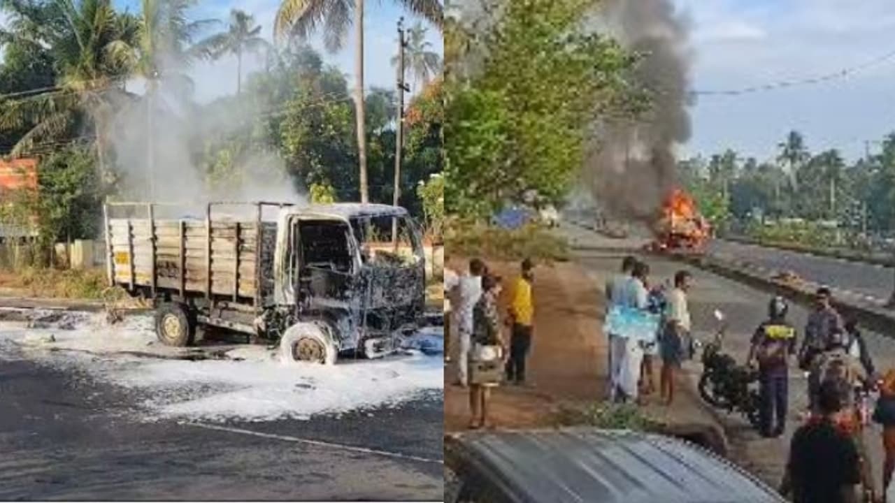 ചാലക്കുടിയിൽ ലോറി സ്കൂട്ടറിലിടിച്ച് അപകടം; സ്കൂട്ടർ യാത്രക്കാരന് ദാരുണാന്ത്യം, ലോറി പൂർണമായും കത്തി നശിച്ചു ചാലക്കുടിയിൽ ലോറി സ്കൂട്ടറിലിടിച്ച് അപകടം; സ്കൂട്ടർ യാത്രക്കാരന് ദാരുണാന്ത്യം, ലോറി പൂർണമായും കത്തി നശിച്ചു