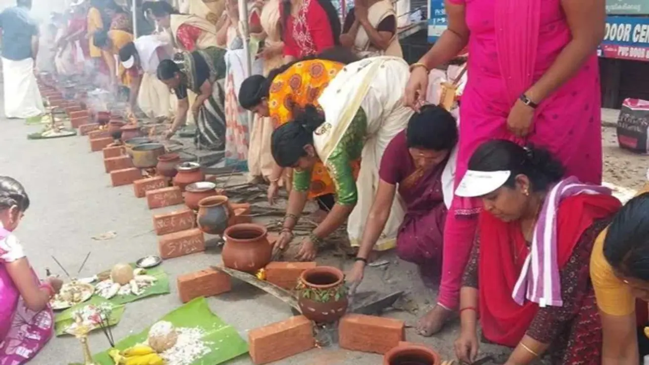 ஆற்றுக்கால் பகவதி அம்மன் கோயில் பொங்கல் திருவிழா! குவிந்த பெண்கள்! ஆண்களுக்கு அனுமதி இல்லை! 
