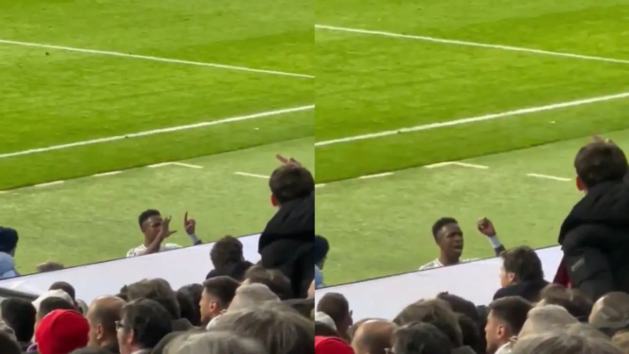 Champions League: Real Madrid star Vinicius Jr mocks Atletico fans during 2nd leg round of 16 clash (WATCH) Champions League: Real Madrid star Vinicius Jr mocks Atletico fans during 2nd leg round of 16 clash (WATCH)