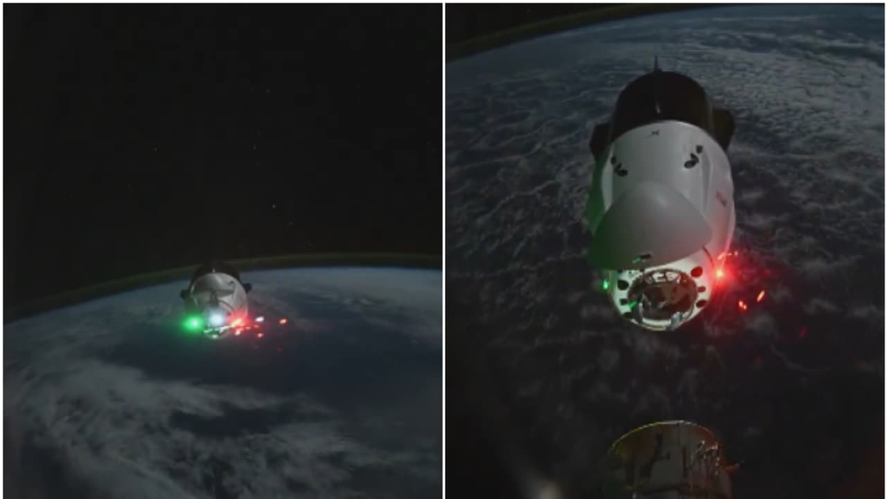 നന്ദി ഡോണ്‍ പെറ്റിറ്റ്! ഡ്രാഗൺ പേടകം ബഹിരാകാശ നിലയത്തിൽ ഡോക്ക് ചെയ്തത് ഇങ്ങനെയാണ്, അവിശ്വസനീയ കാഴ്ച