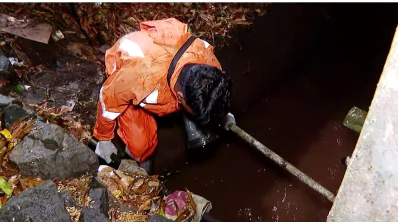 കോഴിക്കോട് ഓടയിൽ വീണ് കാണാതായ ആളെ കണ്ടെത്താനായില്ല, ഇന്നും തെരച്ചിൽ തുടരും കോഴിക്കോട് ഓടയിൽ വീണ് കാണാതായ ആളെ കണ്ടെത്താനായില്ല, ഇന്നും തെരച്ചിൽ തുടരും