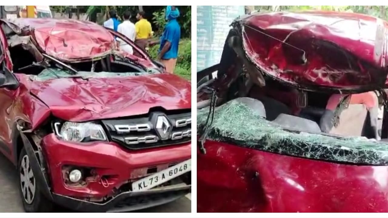 നിയന്ത്രണം വിട്ട കാർ പഞ്ചായത്തോഫീസിലേക്ക് ഇടിച്ചുകയറി അപകടം; ദമ്പതികളെ പുറത്തെടുത്തത് കാർ വെട്ടിപ്പൊളിച്ച് നിയന്ത്രണം വിട്ട കാർ പഞ്ചായത്തോഫീസിലേക്ക് ഇടിച്ചുകയറി അപകടം; ദമ്പതികളെ പുറത്തെടുത്തത് കാർ വെട്ടിപ്പൊളിച്ച്