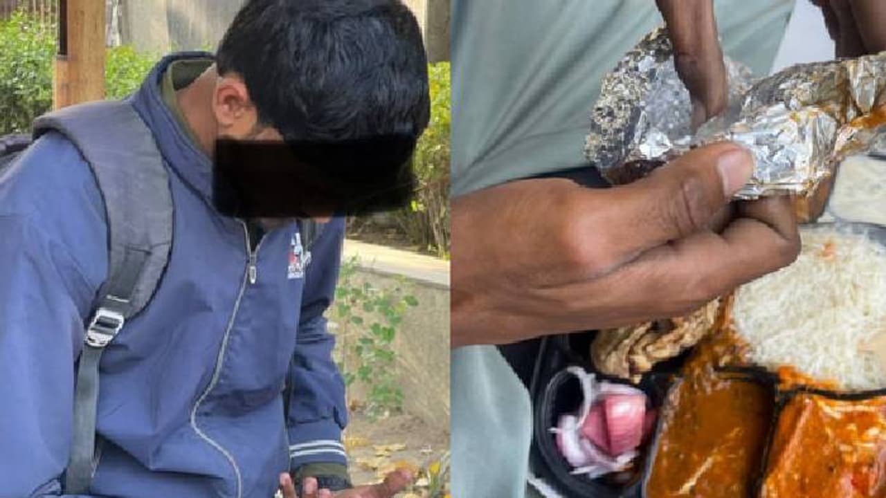 ബൈക്കിലിരുന്ന് ഭക്ഷണം കഴിക്കുന്ന സൊമാറ്റോ ഡെലിവറി ബോയ്, സത്യമറിഞ്ഞപ്പോൾ... പോസ്റ്റുമായി യുവാവ് ബൈക്കിലിരുന്ന് ഭക്ഷണം കഴിക്കുന്ന സൊമാറ്റോ ഡെലിവറി ബോയ്, സത്യമറിഞ്ഞപ്പോൾ... പോസ്റ്റുമായി യുവാവ്