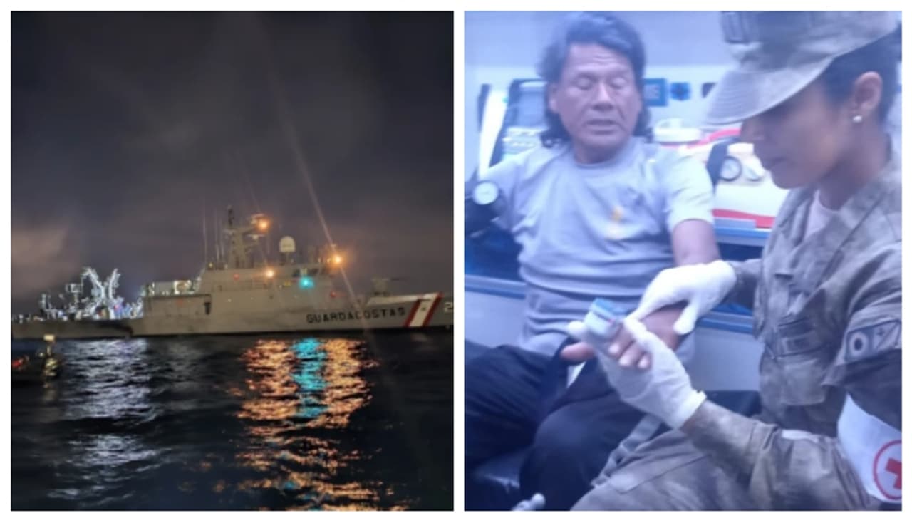 നടുക്കടലില്‍ ഒറ്റപ്പെട്ടത് 95 ദിവസം, ഒടുവില്‍ മത്സ്യത്തൊഴിലാളിക്ക് കരയിലേക്ക് മടക്കം; വീഡിയോ വൈറല്‍