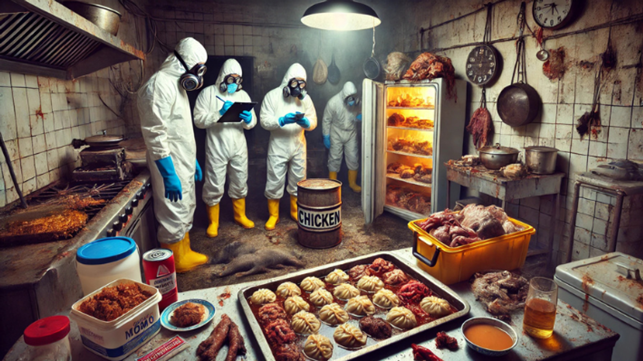 mohali momos factory raid rotten chicken seized dog head found food safety violation mohali momos factory raid rotten chicken seized dog head found food safety violation