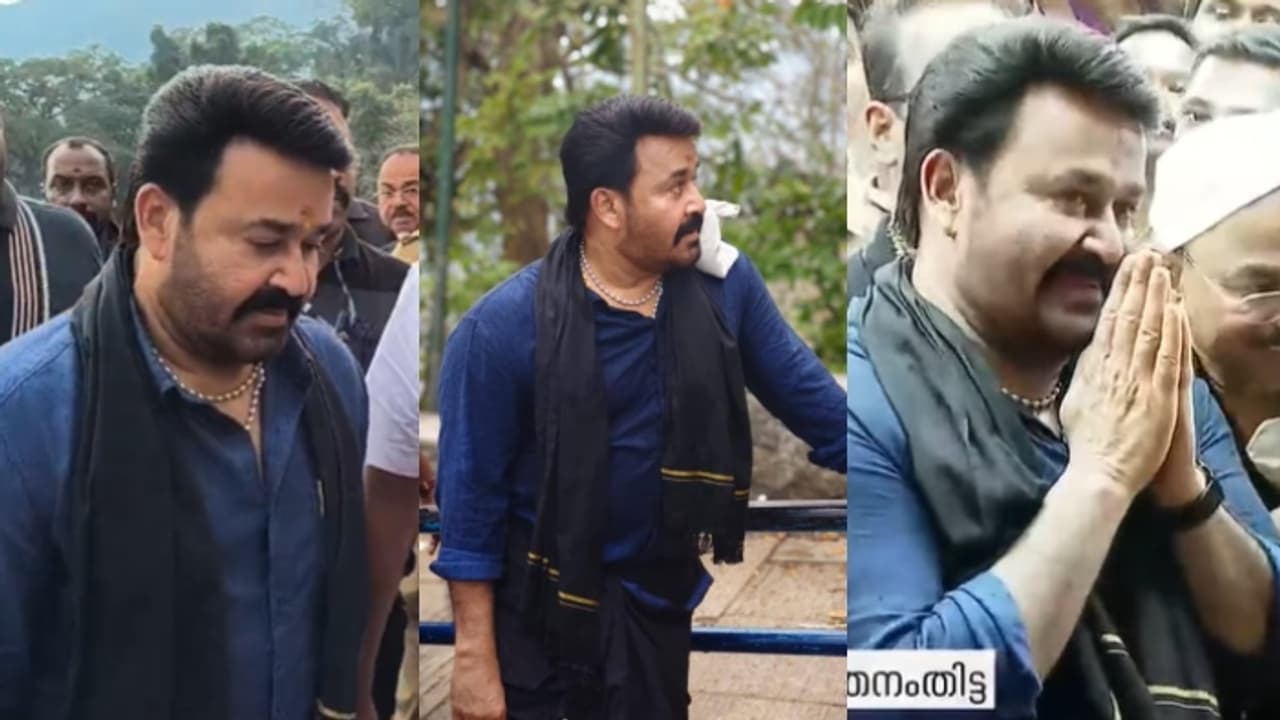 അയ്യപ്പനെ കാണാൻ..; ശബരിമലയിൽ എത്തി മോഹൻലാൽ, എമ്പുരാൻ എത്താൻ 10 ദിവസം അയ്യപ്പനെ കാണാൻ..; ശബരിമലയിൽ എത്തി മോഹൻലാൽ, എമ്പുരാൻ എത്താൻ 10 ദിവസം