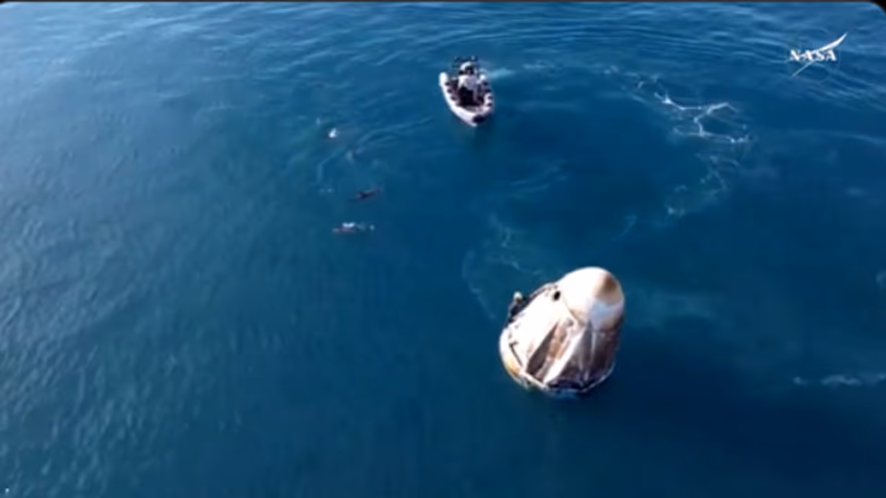 സുനിത വില്യംസ് പറന്നിറങ്ങിയ ക്രൂ 9 ഡ്രാഗണ്‍ പേടകത്തിനരികെ 'സര്‍പ്രൈസ് അതിഥികള്‍'; ദൃശ്യങ്ങള്‍ പങ്കുവെച്ച് നാസ 