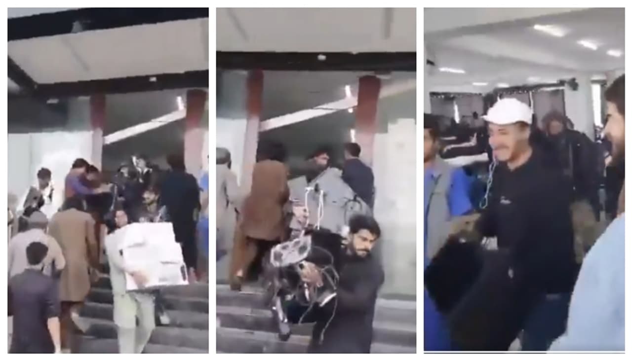 ചൈനീസ് നിയന്ത്രണത്തിലുള്ള വ്യാജ കോൾ സെന്റര് കൊള്ളയടിച്ച് നൂറുകണക്കിന് പാകിസ്ഥാനികൾ; വീഡിയോ വൈറൽ ചൈനീസ് നിയന്ത്രണത്തിലുള്ള വ്യാജ കോൾ സെന്റര് കൊള്ളയടിച്ച് നൂറുകണക്കിന് പാകിസ്ഥാനികൾ; വീഡിയോ വൈറൽ