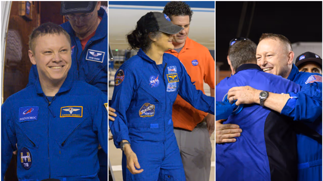 കുശലം പറഞ്ഞ് സുനിത, ആലിംഗനം ചെയ്ത് ബുച്ച്; എല്ലാവരും പൊളി വൈബ്! ഹൂസ്റ്റണില്‍ നിന്ന് ആദ്യ ചിത്രങ്ങള്‍