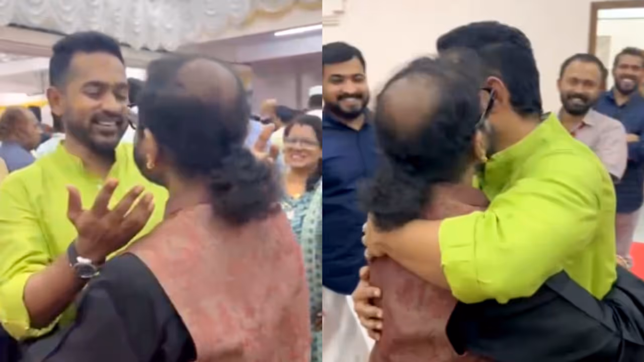 പരിഭവം അലിയിച്ച ആശ്ലേഷം; മുഖ്യമന്ത്രിയുടെ ഇഫ്‍താർ വിരുന്നിൽ പരസ്പരം കെട്ടിപ്പിടിച്ച് ആസിഫും രമേഷ് നാരായണും