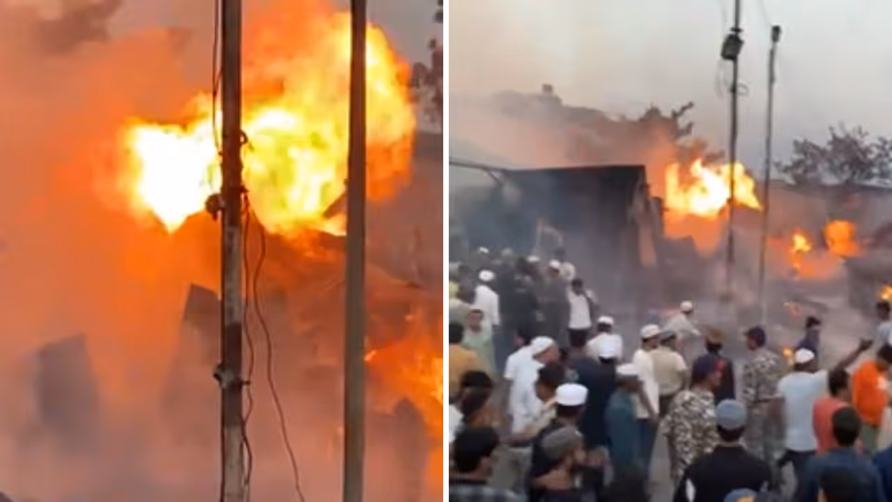 Fire at Chhatrapati Sambhaji Nagar Fire at Chhatrapati Sambhaji Nagar