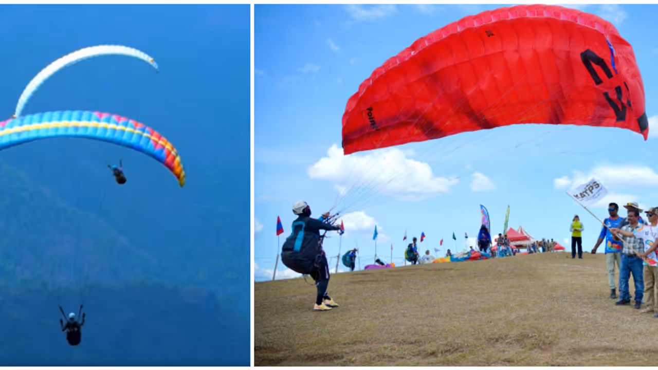 ചങ്കിടിപ്പേറ്റുന്ന നിമിഷങ്ങൾ; ആകാശവിസ്മയം തീർത്ത് വാഗമണ്‍ ഇന്‍റര്‍നാഷണല്‍ പാരാഗ്ലൈഡിംഗ് ഫെസ്റ്റിവൽ