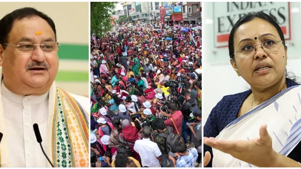 കേന്ദ്ര ആരോഗ്യമന്ത്രിയുമായുള്ള കൂടിക്കാഴ്ചയ്ക്ക് സമയം അനുവദിച്ചില്ലെന്ന് വീണാ ജോർജ് കേന്ദ്ര ആരോഗ്യമന്ത്രിയുമായുള്ള കൂടിക്കാഴ്ചയ്ക്ക് സമയം അനുവദിച്ചില്ലെന്ന് വീണാ ജോർജ്