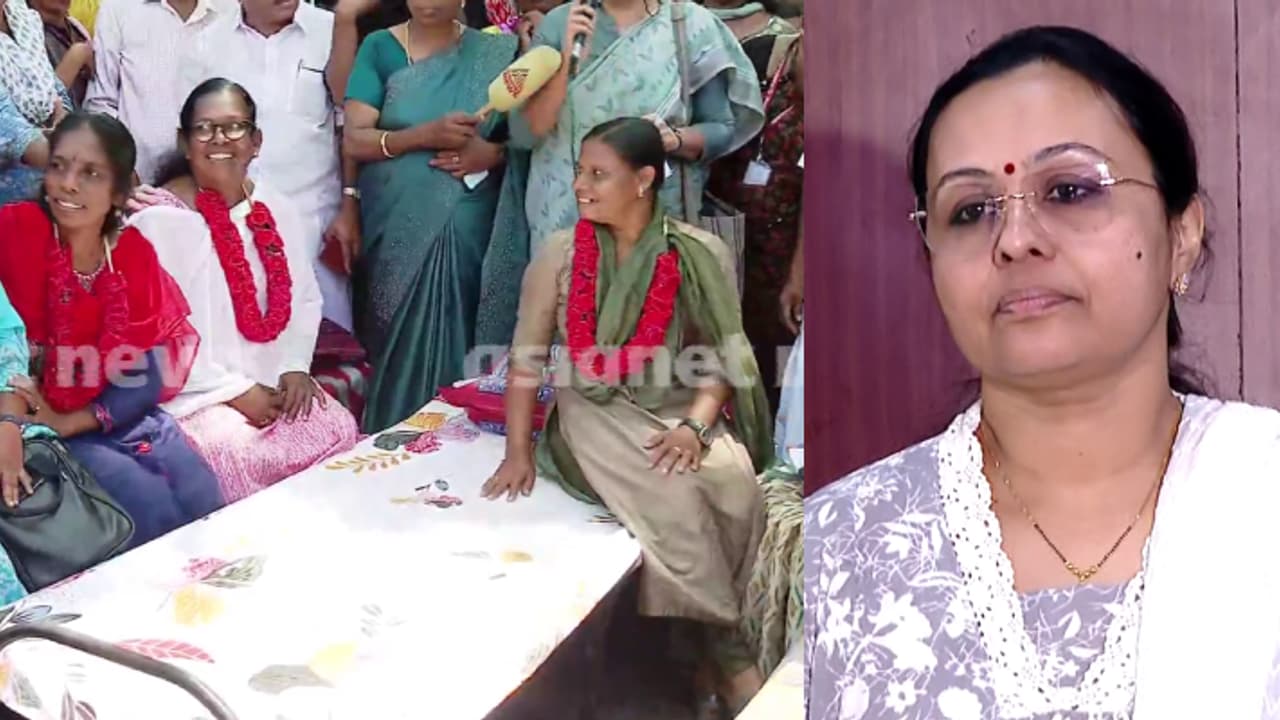 ആശമാരുമായി വീണ്ടും മന്ത്രിതല ചർച്ച; ട്രേഡ് യൂണിയനുകൾക്കും ക്ഷണം, അനുകൂല ഉത്തരവില്ലാതെ പിന്നോട്ടില്ലെന്ന് സമിതി ആശമാരുമായി വീണ്ടും മന്ത്രിതല ചർച്ച; ട്രേഡ് യൂണിയനുകൾക്കും ക്ഷണം, അനുകൂല ഉത്തരവില്ലാതെ പിന്നോട്ടില്ലെന്ന് സമിതി