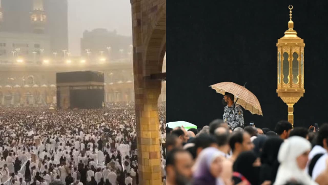 മക്കയിൽ കനത്ത മഴ, റെഡ് അലർട്ട്, മഴയുടെ സുന്ദര ദൃശ്യങ്ങൾ പകർത്തി ഹറമുകളിലെത്തിയ തീർത്ഥാടകർ