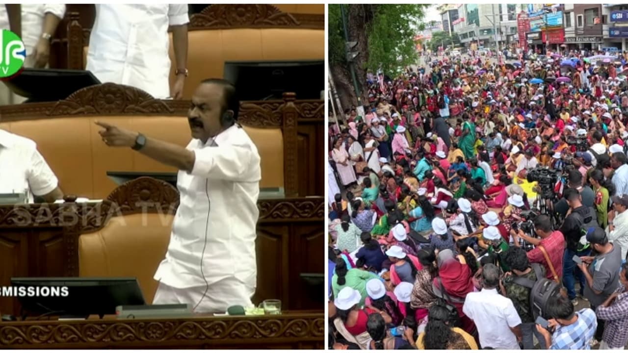 ആശ വര്ക്കര്മാരുടെ സമരം തള്ളി സര്ക്കാര്; സർക്കാരിന് പുച്ഛമെന്ന് പ്രതിപക്ഷം, സഭയിൽ നിന്ന് ഇറങ്ങിപ്പോയി ആശ വര്ക്കര്മാരുടെ സമരം തള്ളി സര്ക്കാര്; സർക്കാരിന് പുച്ഛമെന്ന് പ്രതിപക്ഷം, സഭയിൽ നിന്ന് ഇറങ്ങിപ്പോയി