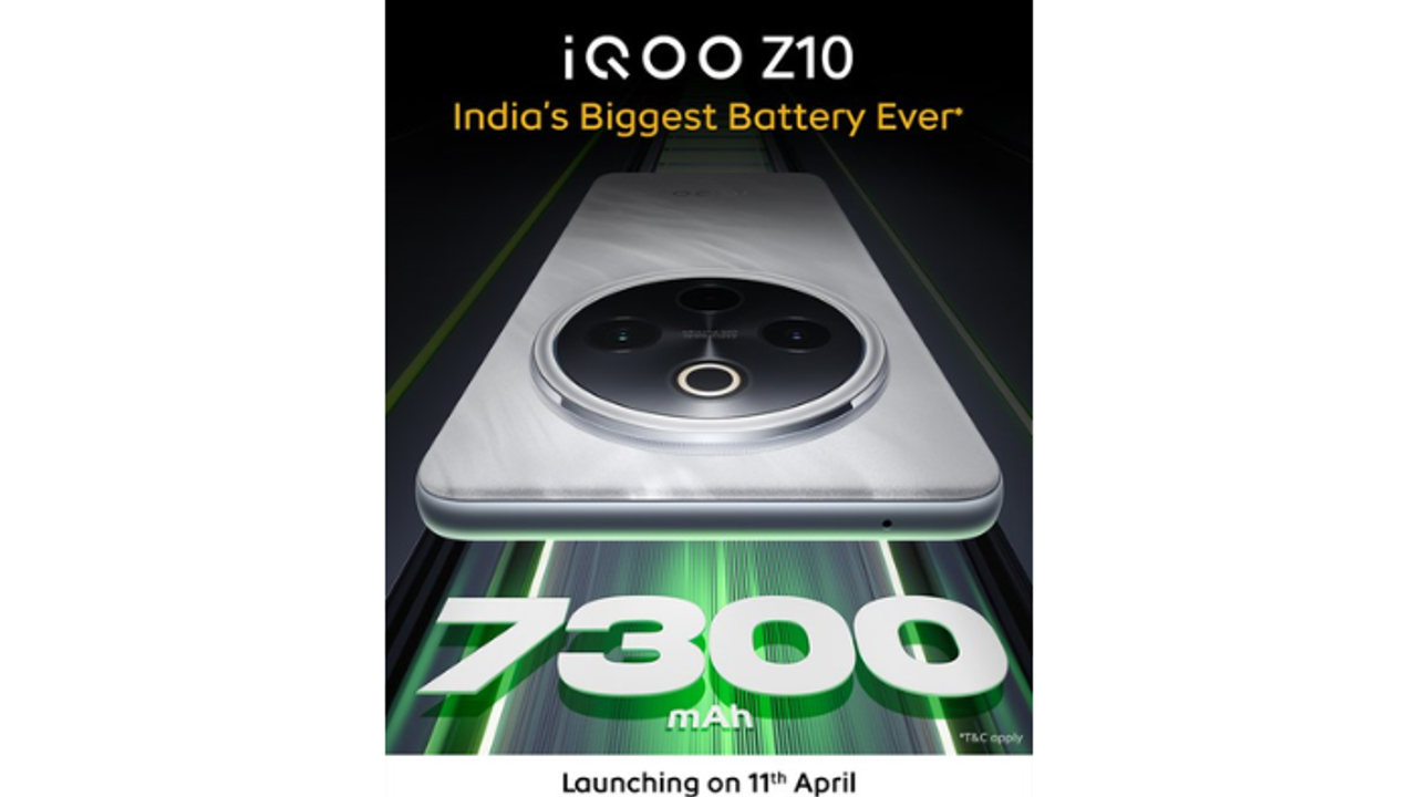 iQOO Z10 5G to debut on April 11 | Will it feature massive 7,300mAh battery, 90W fast charging and more? iQOO Z10 5G to debut on April 11 | Will it feature massive 7,300mAh battery, 90W fast charging and more?