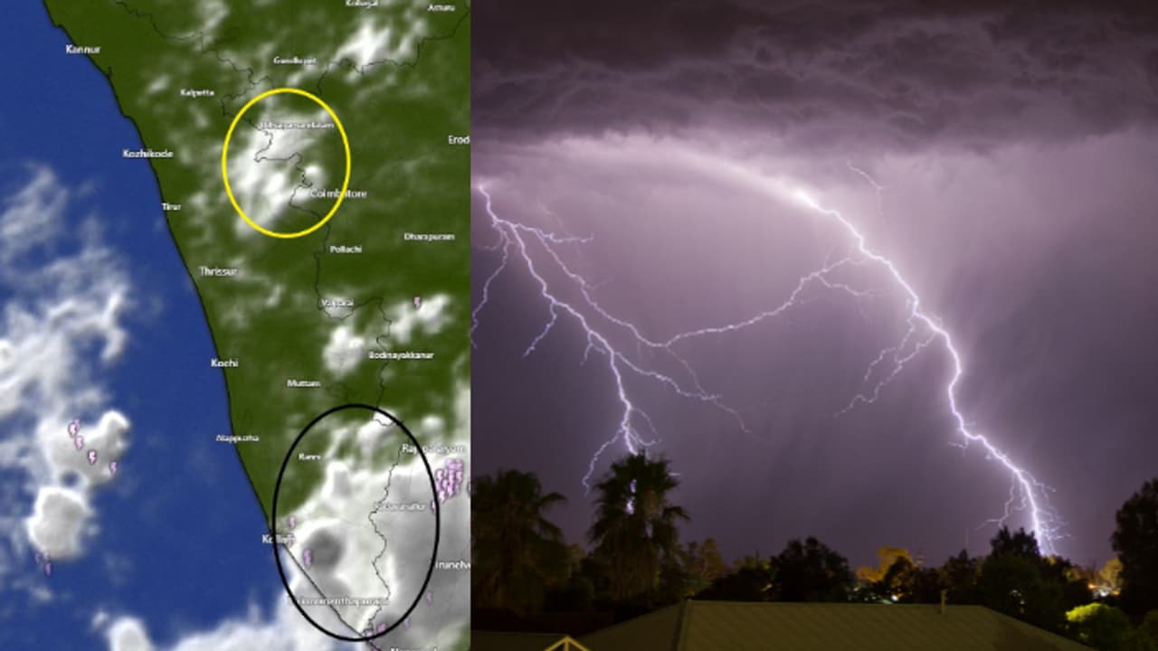 കിഴക്ക് പടിഞ്ഞാറൻ കാറ്റിന്റെ സംയോജനം; 2 ദിവസം ശക്തമായ ഇടിമിന്നലോടെ മഴ, ഇന്ന് 7 ജില്ലകളിൽ യെല്ലോ അലർട്ട് കിഴക്ക് പടിഞ്ഞാറൻ കാറ്റിന്റെ സംയോജനം; 2 ദിവസം ശക്തമായ ഇടിമിന്നലോടെ മഴ, ഇന്ന് 7 ജില്ലകളിൽ യെല്ലോ അലർട്ട്