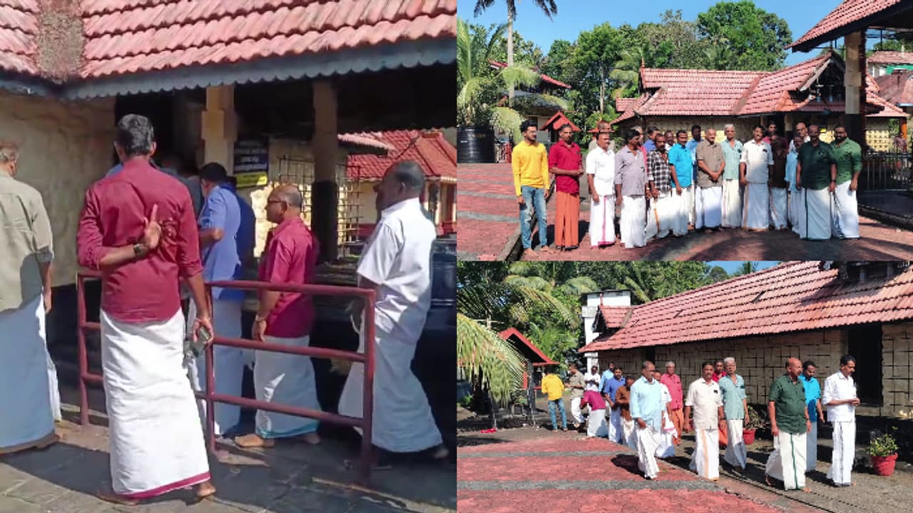 ദേവസ്വംബോർഡ് ക്ഷേത്രത്തിൽ ഷർട്ട് ധരിച്ചു കയറി SNDP സംയുക്ത സമിതി, എല്ലാ ക്ഷേത്രങ്ങളിലും അനുമതി വേണമെന്നാവശ്യം ദേവസ്വംബോർഡ് ക്ഷേത്രത്തിൽ ഷർട്ട് ധരിച്ചു കയറി SNDP സംയുക്ത സമിതി, എല്ലാ ക്ഷേത്രങ്ങളിലും അനുമതി വേണമെന്നാവശ്യം