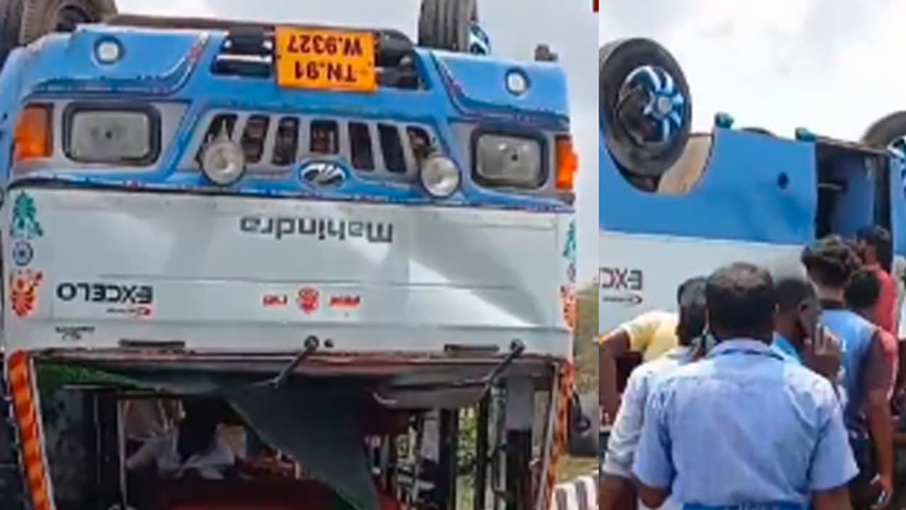 நிச்சயதார்த்தத்திற்கு சென்ற போது வேன் தலைக்குப்புற கவிழ்ந்து விபத்து! 20 பேரின் நிலைமை என்ன?