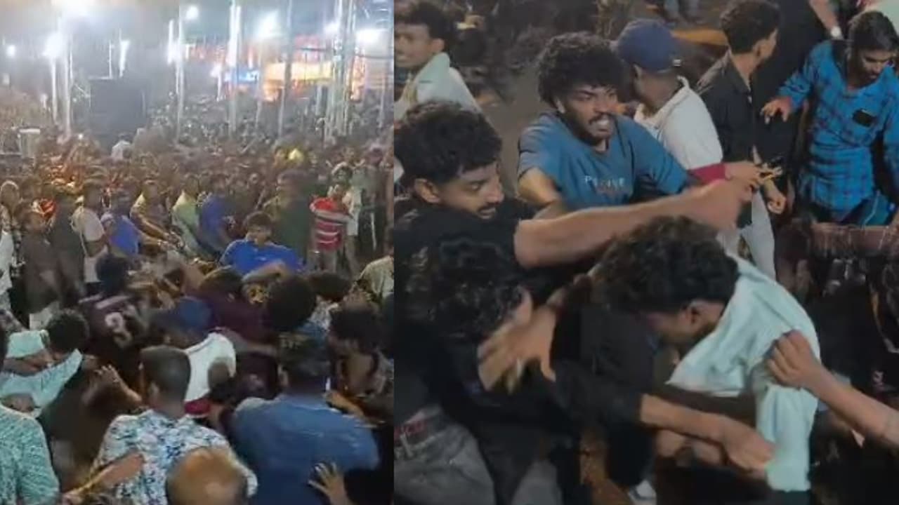 തിരുനക്കര ക്ഷേത്രത്തിൽ ഗാനമേളയ്ക്കിടെ പെപ്പർ സ്പ്രേ പ്രയോഗം, കത്തി വീശൽ, ചേരി തിരിഞ്ഞ് കൂട്ടത്തല്ല് തിരുനക്കര ക്ഷേത്രത്തിൽ ഗാനമേളയ്ക്കിടെ പെപ്പർ സ്പ്രേ പ്രയോഗം, കത്തി വീശൽ, ചേരി തിരിഞ്ഞ് കൂട്ടത്തല്ല്