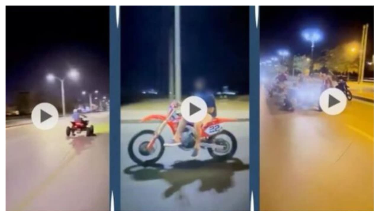 ബൈക്കുമായി റോഡിലിറങ്ങി അഭ്യാസ പ്രകടനം; വീഡിയോ വൈറൽ, യുവാക്കളെ കയ്യോടെ പിടികൂടി പൊലീസ് ബൈക്കുമായി റോഡിലിറങ്ങി അഭ്യാസ പ്രകടനം; വീഡിയോ വൈറൽ, യുവാക്കളെ കയ്യോടെ പിടികൂടി പൊലീസ്