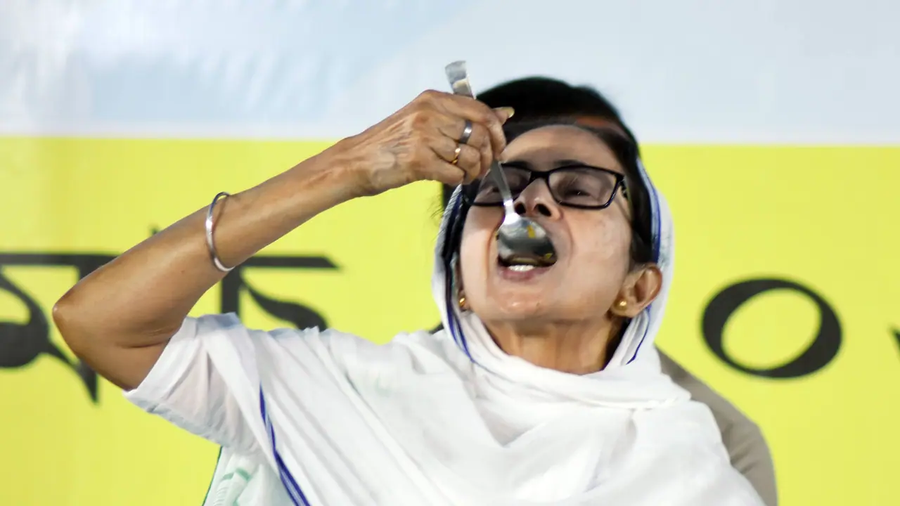 CM Mamata Banerjee attends Iftaar party at Park Circus Maidan